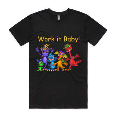 Work it Baby! Motivational Monster Shirt Thumbnail